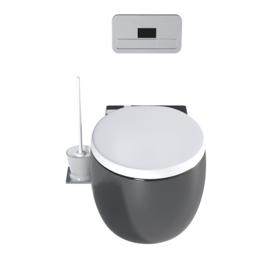 Lavabo tavası beyaz arka plan, bidet, 3D illüstrasyon ve CG canlandırma izole