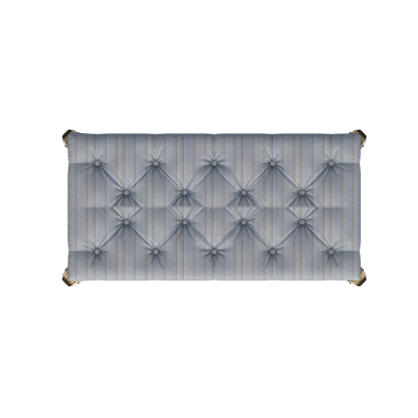 Beyaz arkaplanda izole edilmiş rahat pouf 'un 3d canlandırması