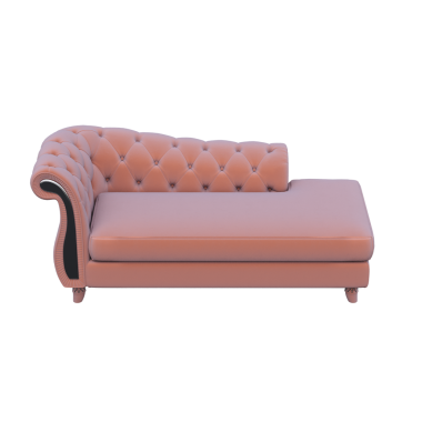 Beyaz arkaplanda izole edilmiş 3d konforlu banket görüntüleme