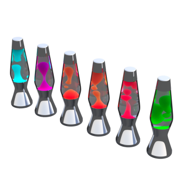 Beyaz arkaplanda izole edilmiş 3D masa lambaları koleksiyonu