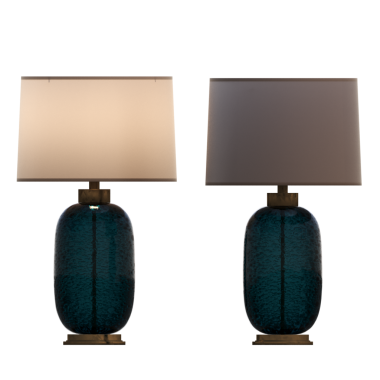 Beyaz arkaplanda izole edilmiş 3D masa lambaları koleksiyonu