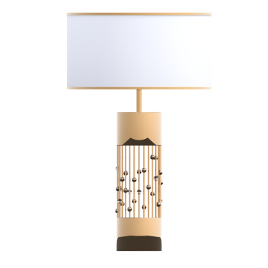 Masa lambası beyaz arkaplanda izole