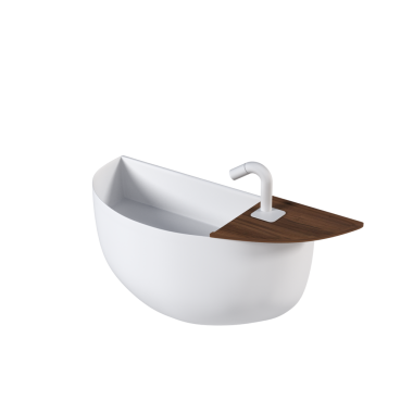 Beyaz arkaplanda gerçekçi 3 boyutlu lavabo oluşturma