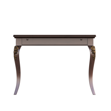 Beyaz arkaplan üzerine masa, mobilyaların gerçekçi 3D sunumu