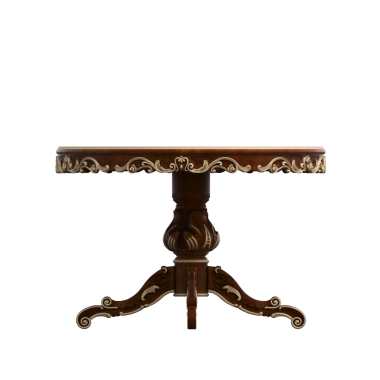 Beyaz arkaplan üzerine masa, mobilyaların gerçekçi 3D sunumu