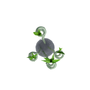 decorative flowers and plants for the interior, isolated on white background, 3D illustration, cg render