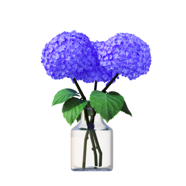 Vazodaki çiçeklerin beyaz arkaplanda izole edilmesi