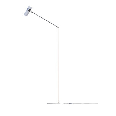 Beyaz arkaplanda izole edilmiş 3B zemin lambası