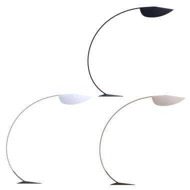 Beyaz arkaplanda izole edilmiş zemin lambaları dizisi, 3 boyutlu görüntüleme 