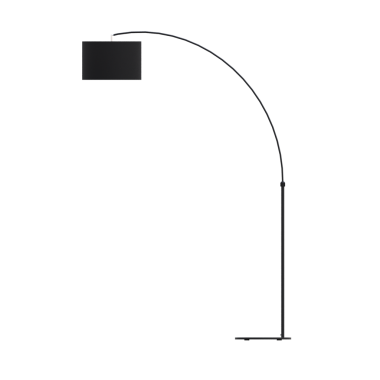 Beyaz arkaplanda izole edilmiş 3B zemin lambası