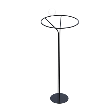 Beyaz arkaplanda izole edilmiş 3B zemin lambası