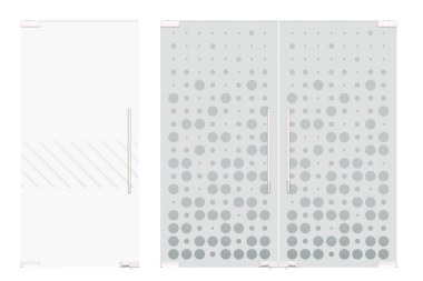 Beyaz arka planda izole edilmiş iç kapılar, iç mobilyalar, 3 boyutlu illüstrasyon, cg canlandırma