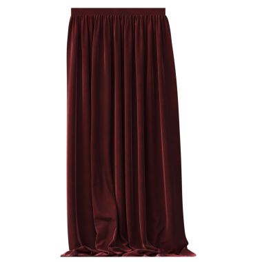 perde beyaz arkaplanda izole edildi, iç tasarım, 3 boyutlu illüstrasyon, cg canlandırma