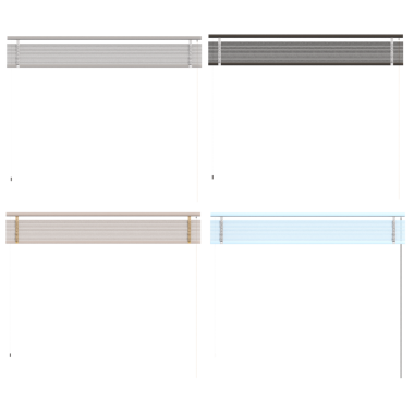 Beyaz arkaplanda izole edilmiş pencere panjurları, 3 boyutlu illüstrasyon, cg oluşturma