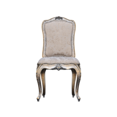 beyaz arkaplanda izole edilmiş bej sandalye, 3 boyutlu görüntüleme