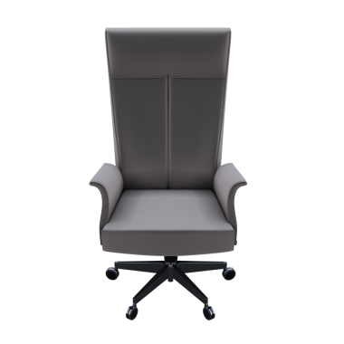 Ofis sandalyesi, beyaz arka planda izole edilmiş 3 boyutlu gerçekçi mobilya tasarımı