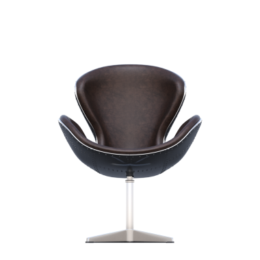 Ofis sandalyesi, beyaz arka planda izole edilmiş 3 boyutlu gerçekçi mobilya tasarımı