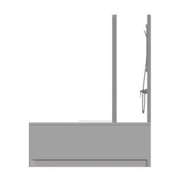 Beyaz arka planda küvetin gerçekçi 3D canlandırması