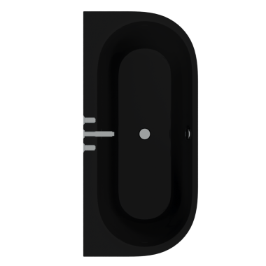 Beyaz arka planda küvetin gerçekçi 3D canlandırması