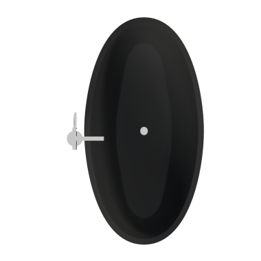 Beyaz arka planda küvetin gerçekçi 3D canlandırması