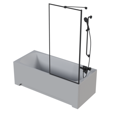 Beyaz arka planda küvetin gerçekçi 3D canlandırması