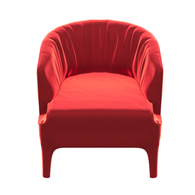 Modern koltuk, gerçekçi 3 boyutlu mobilya tasarımı