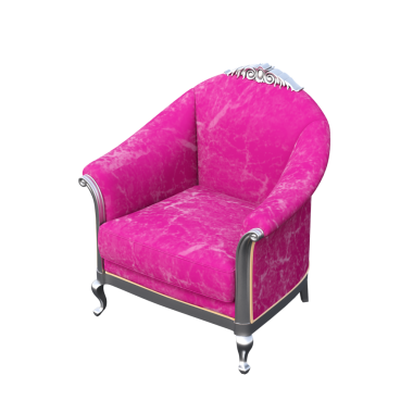 Modern koltuk, gerçekçi 3 boyutlu mobilya tasarımı