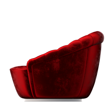 Modern koltuk, gerçekçi 3 boyutlu mobilya tasarımı