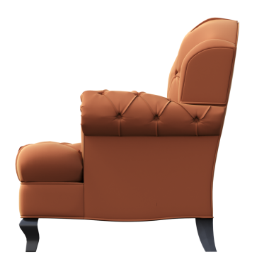 Modern koltuk, gerçekçi 3 boyutlu mobilya tasarımı