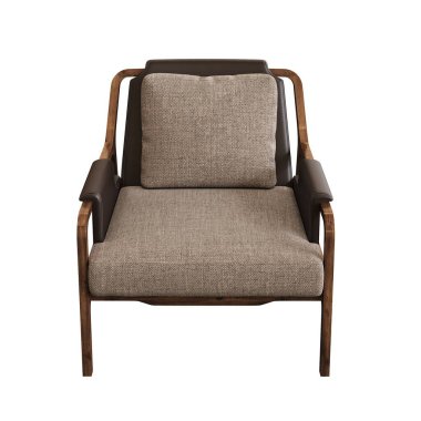 Modern koltuk, gerçekçi 3 boyutlu mobilya tasarımı