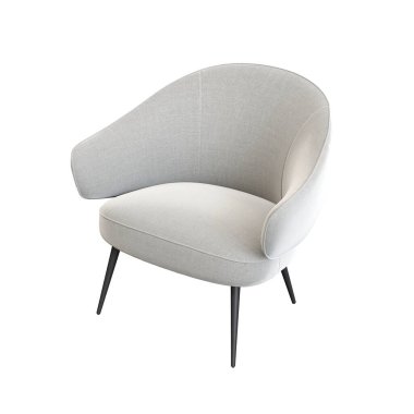 Modern koltuk, gerçekçi 3 boyutlu mobilya tasarımı