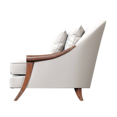 Modern koltuk, gerçekçi 3 boyutlu mobilya tasarımı