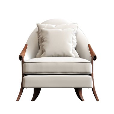 Modern koltuk, gerçekçi 3 boyutlu mobilya tasarımı