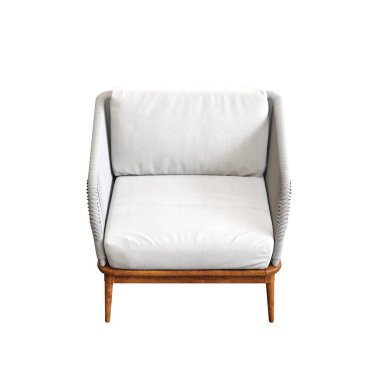 Modern koltuk, gerçekçi 3 boyutlu mobilya tasarımı