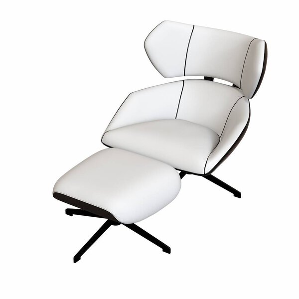 Modern armchair, realistic 3d rendering of furniture