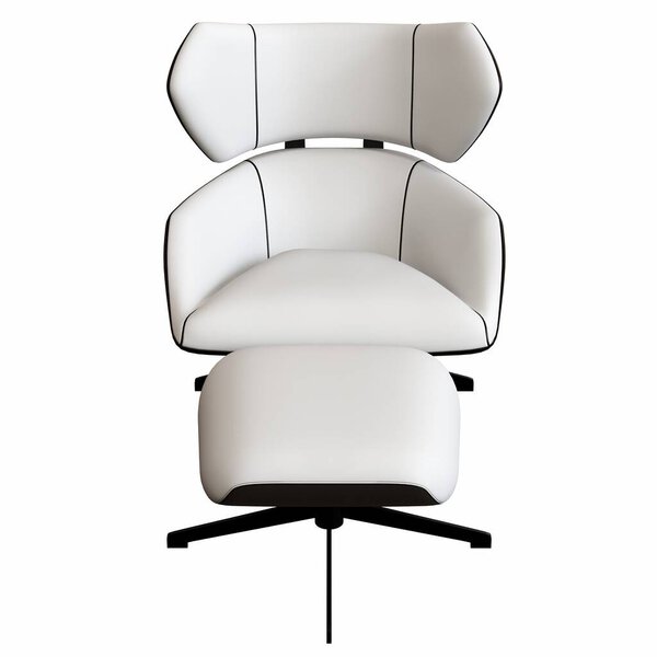 Modern armchair, realistic 3d rendering of furniture