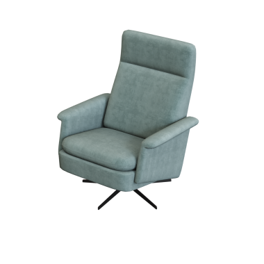 beyaz arkaplanda izole edilmiş mavi sehpa, üç boyutlu görüntüleme