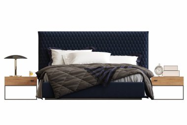 Modern iç tasarım şık renklerde. 3d illüstrasyon