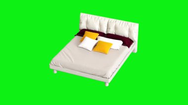 Yastık yeşilde izole edilmiş