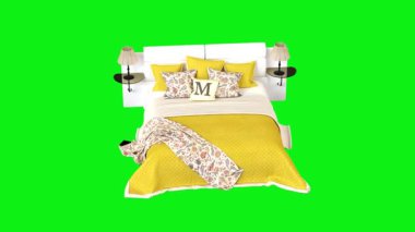 modern iç mekan, dijital illüstrasyon arka planı