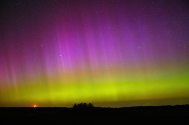 Kuzey ışıklarında Aurora borealis, Litvanya