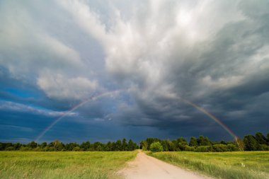 Fırtına bulutlarında gökkuşağı, gökkuşağına giden yol