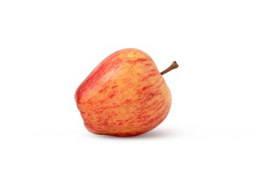 Kırmızı taze elma yalıtılmış, yan görüş. Yüksek kalite fotoğraf