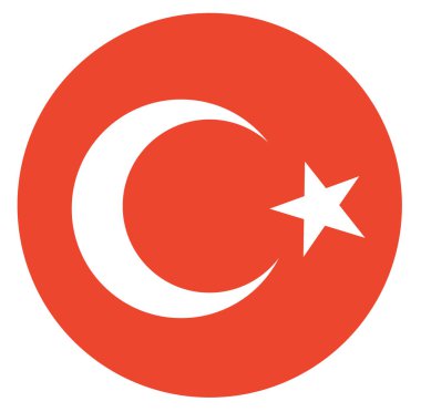 Çemberde hindi bayrağı var. Bayrak simgesi. Çember şeklinde simge bayrağı. Yüksek kalite fotoğraf