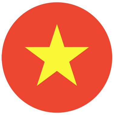 Vietnam bayrağı izole edildi. Yüksek kalite fotoğraf
