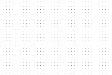 Noktalı basit bir arka plan. Mermi günlüğü için desen dokusu. Not defterleri ve eğitim için kareli noktalı şablon grafiği. Yazdırılabilir tasarım grafik sayfası. Vektör illüstrasyonu