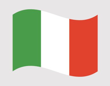 Sallanan İtalya Ulusal Bayrağı 'nın zarif sanat eserleri. Yüksek kalite fotoğraf