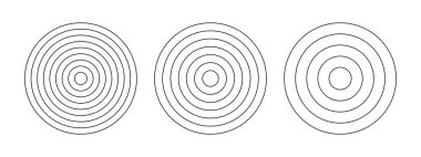 Kutup şebekeleri eşmerkezli daireler. Yaşam çarkı ya da alışkanlık takip cihazı. Bölümlere ayrılmış çember diyagramları. Boş kutup grafik kağıdı. Vektör illüstrasyonu