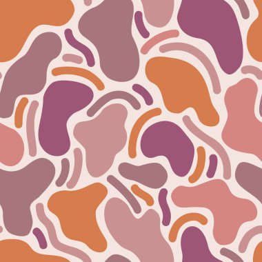 Çizgi roman geometrik doku arka planı. Organik şekil, hatlar pürüzsüz desen. Soyut minimal çizgi karalamaları, dalgalı kıvrımlı şekiller. Duvar kağıdı tasarımı, kumaş ve tekstil için cesur vektör çizimi