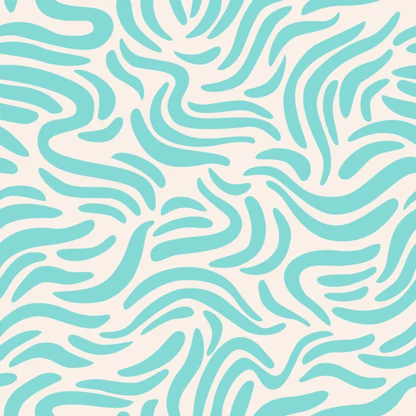 要旨波状の六角形のテクスチャの背景 湾曲した縞模様 線のシームレスなパターンを振った 海の最小限のラインドアを印刷します 壁紙のデザイン ファブリック テキスタイル 紙の包装のためのベクトルイラスト — ストックベクタ